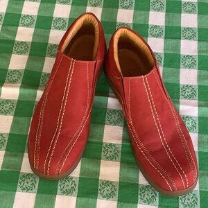 Sandro Republic red suede pull-ons size 9.5